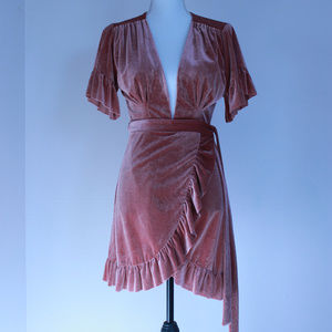 Velvet Wrap Dress Storia